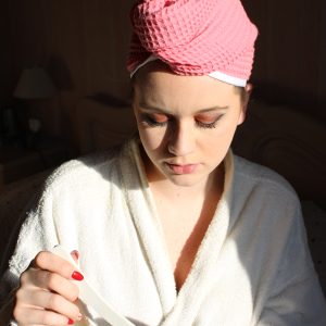 Serviette cheveux sur commande - Accessoire cheveux fait main