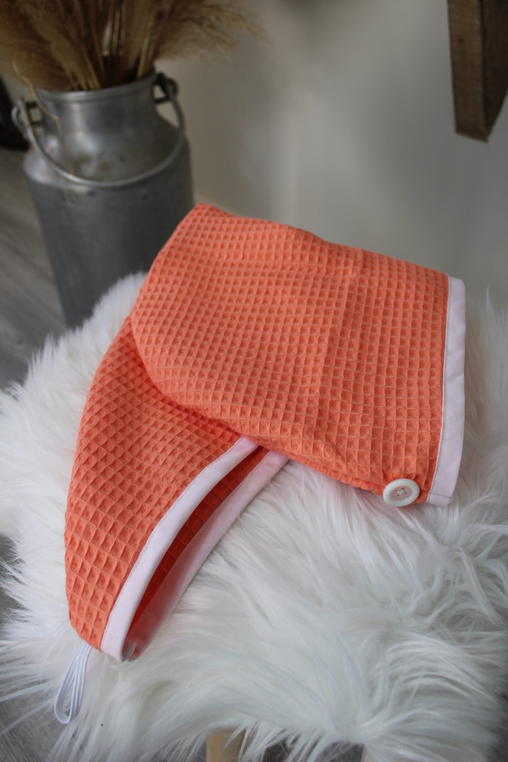 Serviette cheveux sur commande - Accessoire cheveux fait main