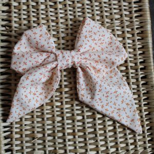 Grande barrette feuilles orangées