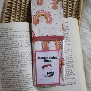 Marque page photo arc en ciel