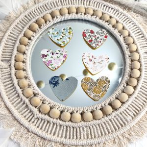 Stickers coeurs x6