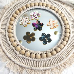 Stickers fleurs hibiscus x6