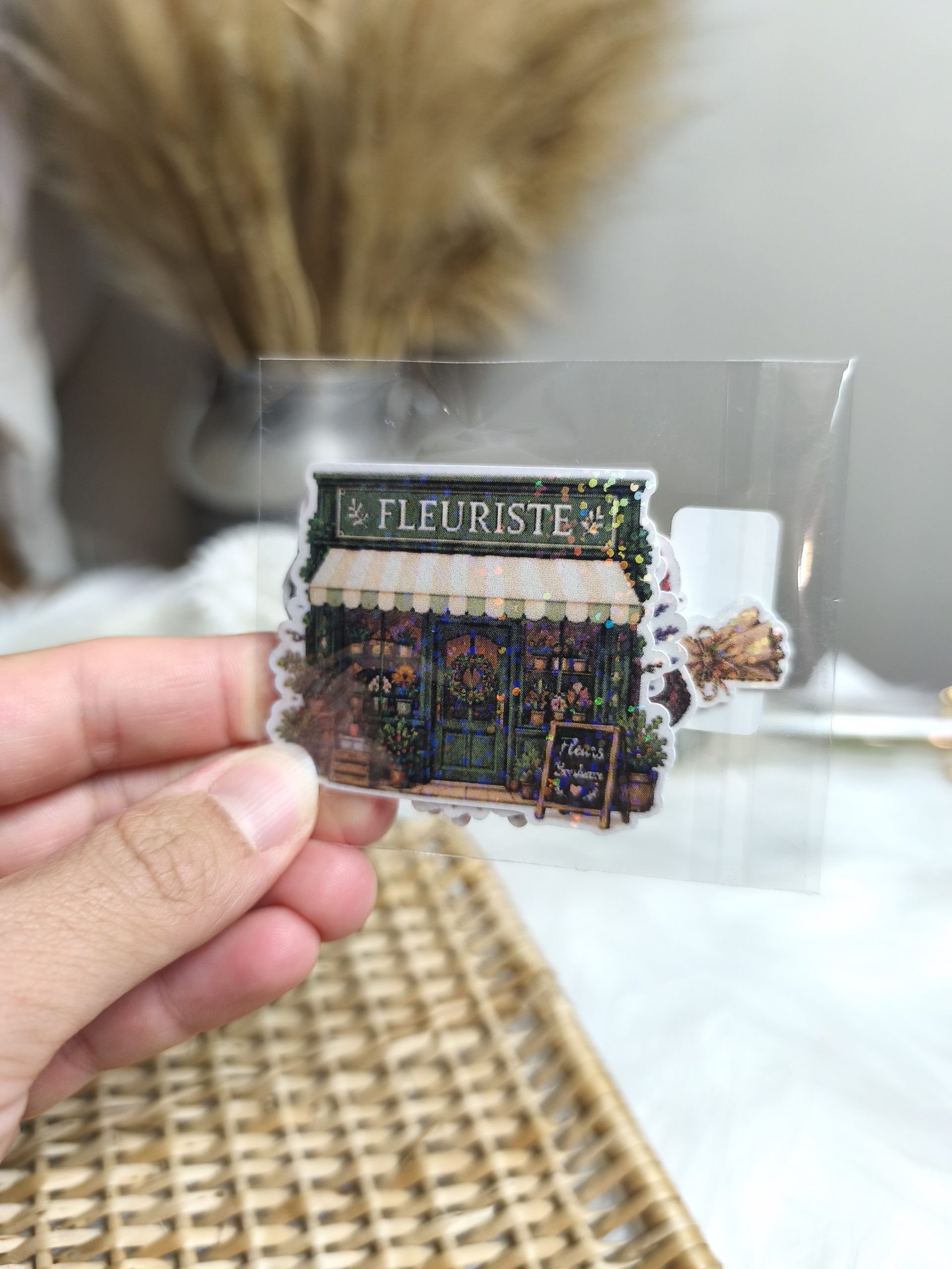 Lot de stickers fleuriste